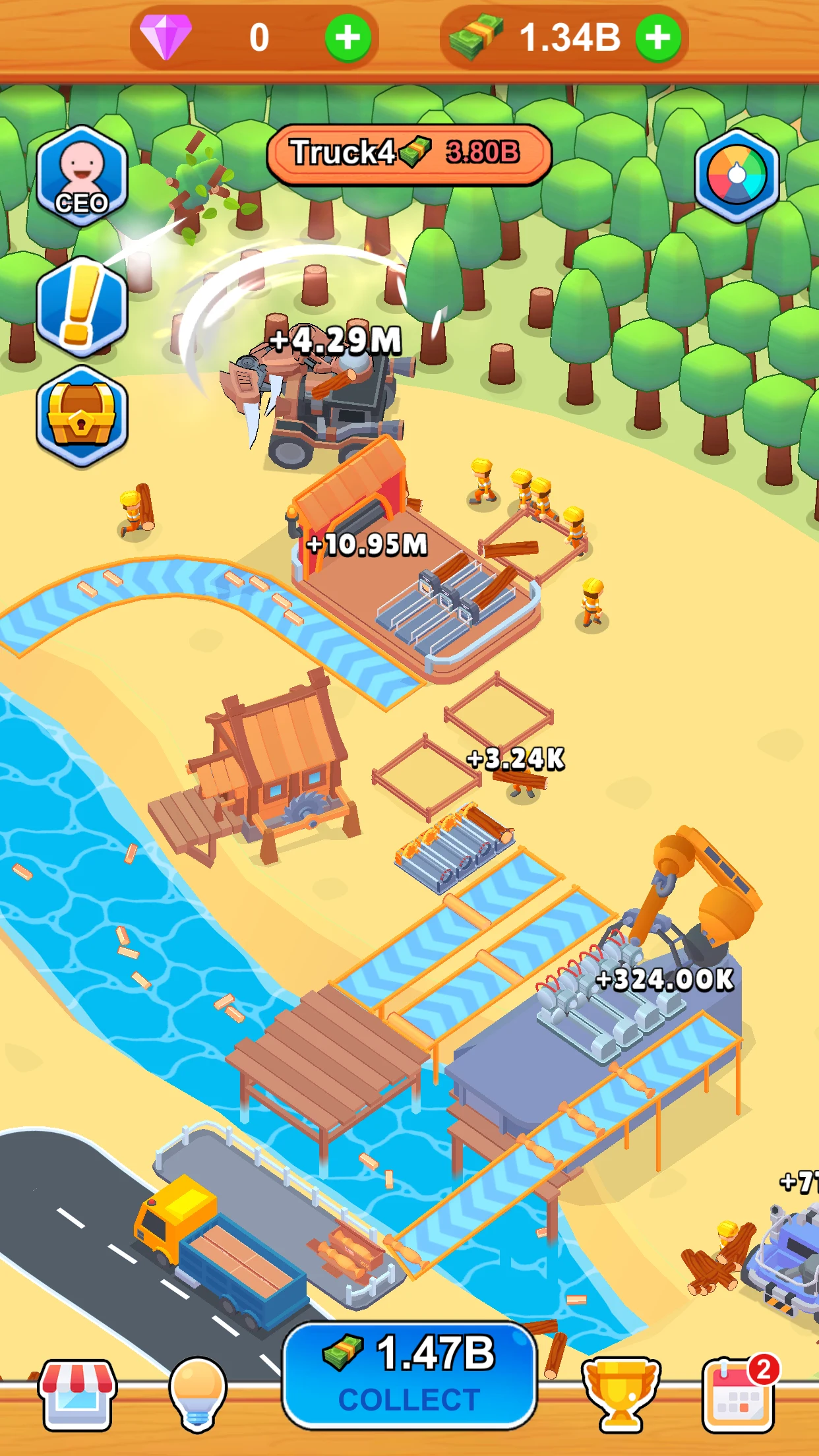 Idle Lumber Factory screenshot