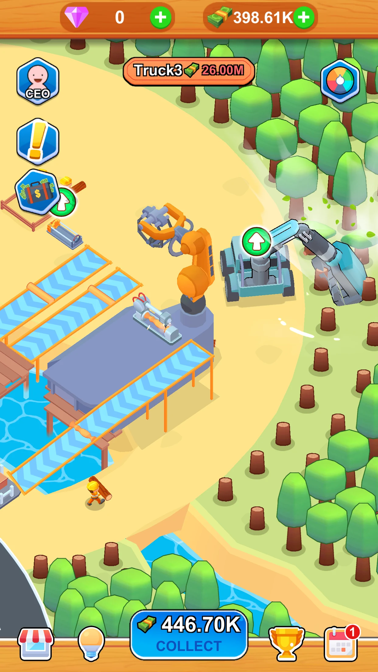 Idle Lumber Factory screenshot