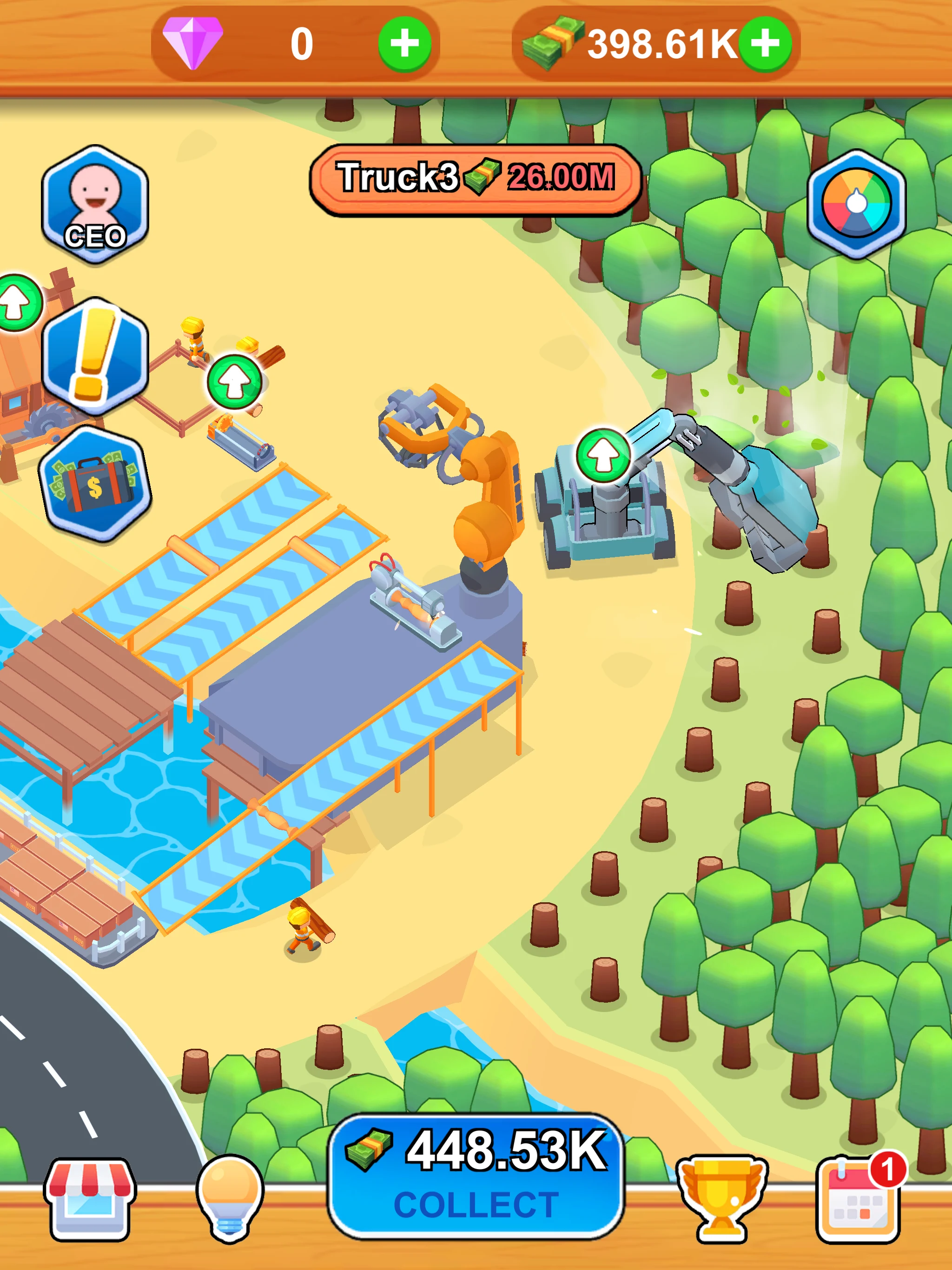 Idle Lumber Factory screenshot