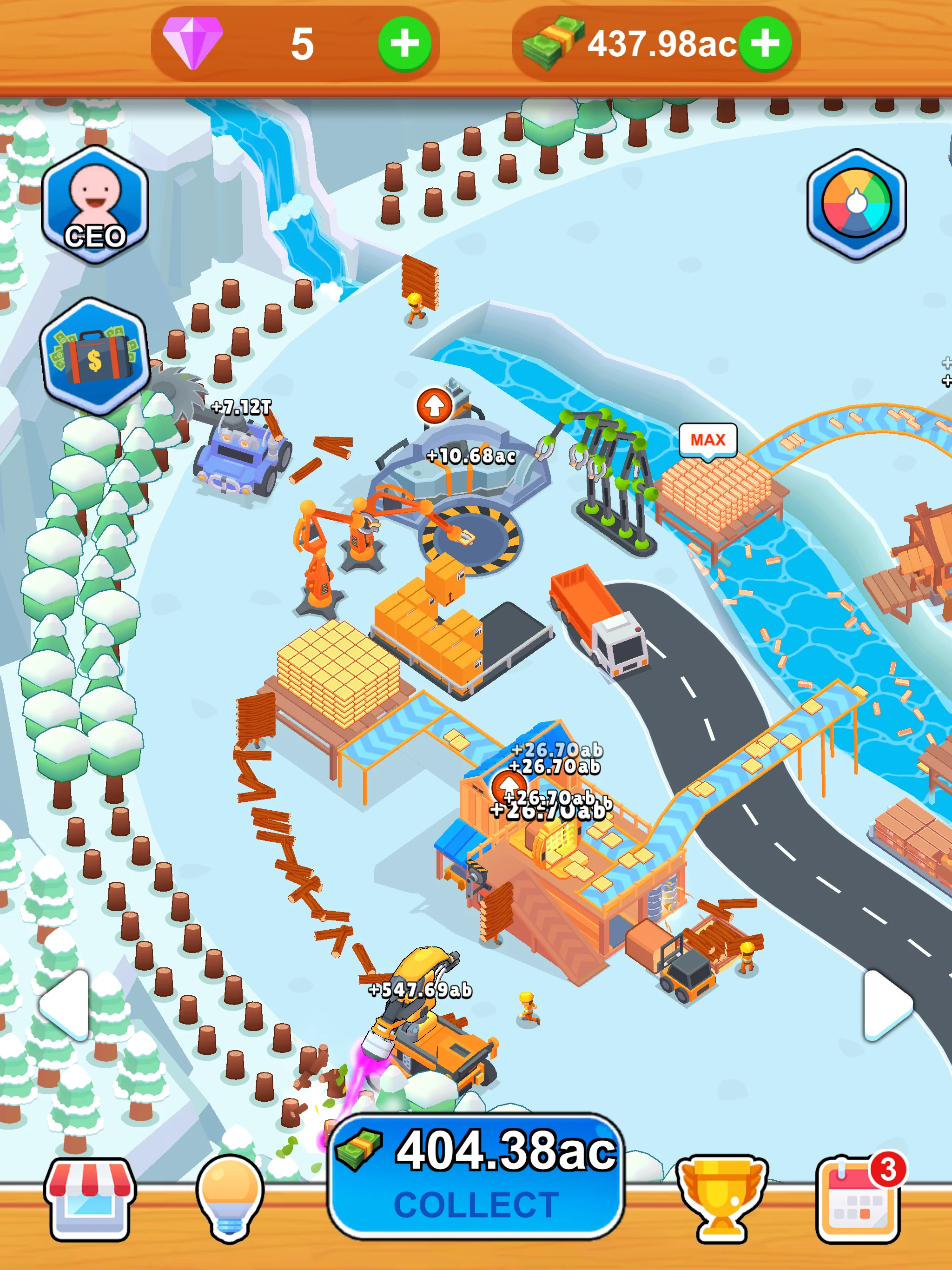 Idle Lumber Factory screenshot
